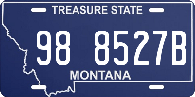 MT license plate 988527B