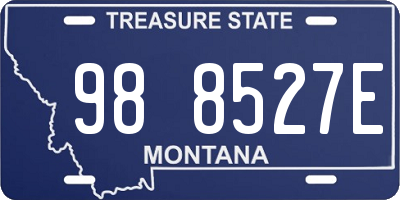 MT license plate 988527E
