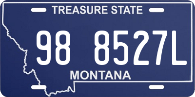 MT license plate 988527L