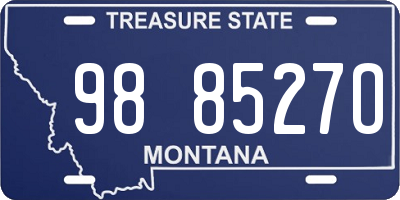 MT license plate 988527O