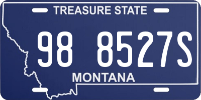 MT license plate 988527S