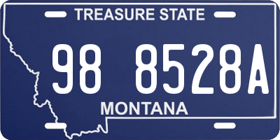 MT license plate 988528A