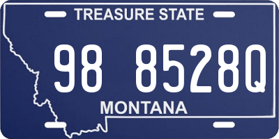 MT license plate 988528Q