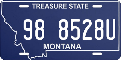 MT license plate 988528U