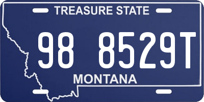 MT license plate 988529T