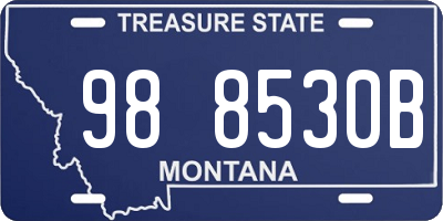 MT license plate 988530B