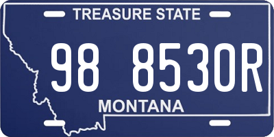 MT license plate 988530R