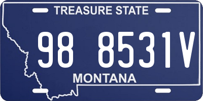 MT license plate 988531V