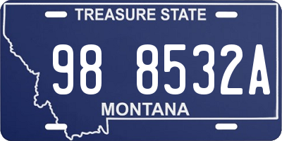 MT license plate 988532A