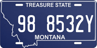 MT license plate 988532Y