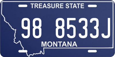 MT license plate 988533J