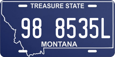 MT license plate 988535L