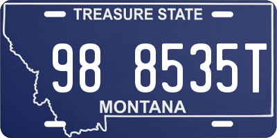 MT license plate 988535T