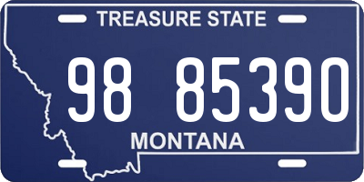MT license plate 988539O