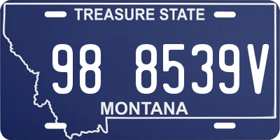 MT license plate 988539V