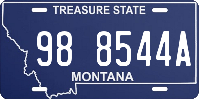 MT license plate 988544A