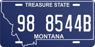 MT license plate 988544B