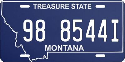 MT license plate 988544I