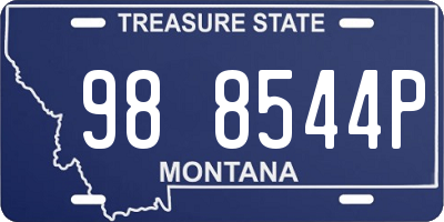 MT license plate 988544P