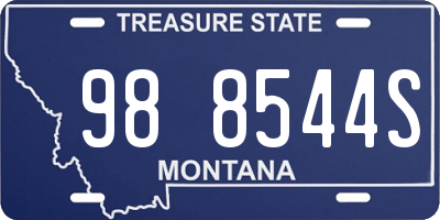 MT license plate 988544S