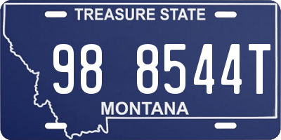 MT license plate 988544T