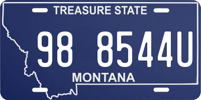 MT license plate 988544U