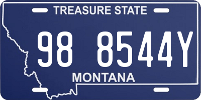 MT license plate 988544Y
