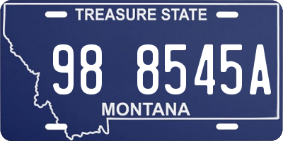 MT license plate 988545A