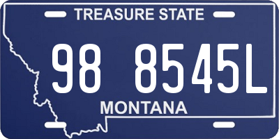 MT license plate 988545L