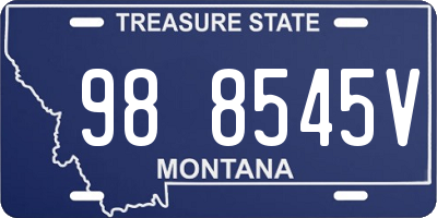 MT license plate 988545V