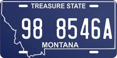 MT license plate 988546A