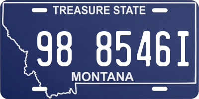 MT license plate 988546I