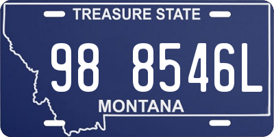 MT license plate 988546L