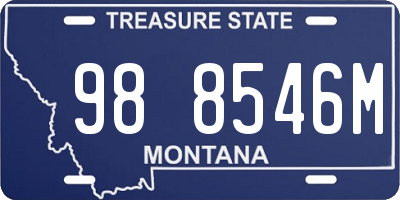 MT license plate 988546M