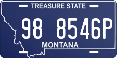 MT license plate 988546P