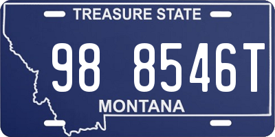 MT license plate 988546T