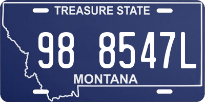 MT license plate 988547L