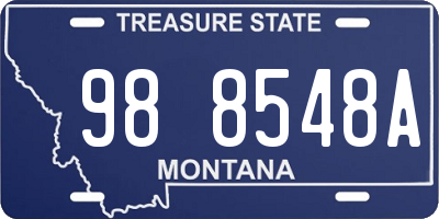 MT license plate 988548A
