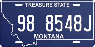 MT license plate 988548J