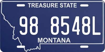 MT license plate 988548L