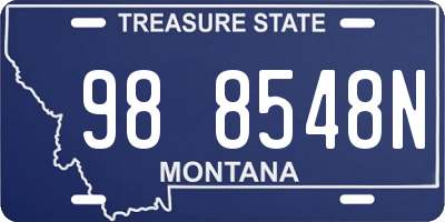 MT license plate 988548N