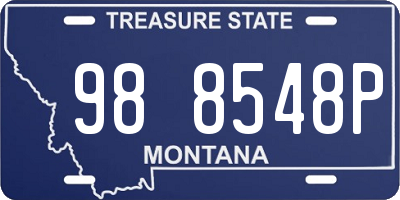 MT license plate 988548P