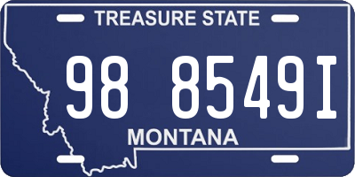 MT license plate 988549I