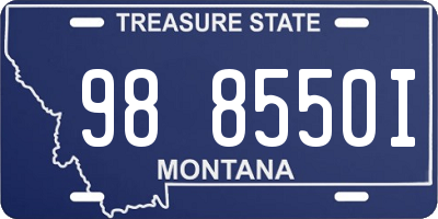 MT license plate 988550I