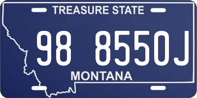 MT license plate 988550J