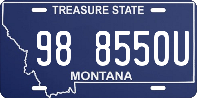 MT license plate 988550U