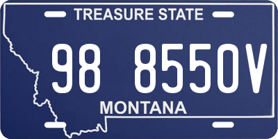 MT license plate 988550V