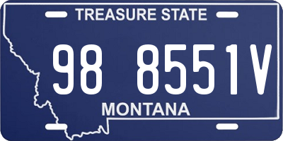 MT license plate 988551V