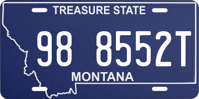 MT license plate 988552T