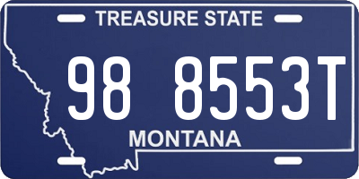 MT license plate 988553T